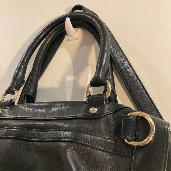 REBECCA MINKOFF  Large Leather Satchel w/ Handles and Strap Fun Lining - Picture 7 of 14
